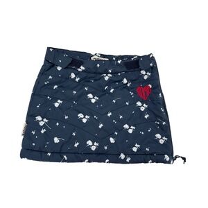 Maloja Kids Puffer Insulated Winter Ski Snow‎ Skirt Navy Floral 23" Waist Size M
